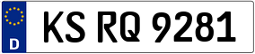 Truck License Plate